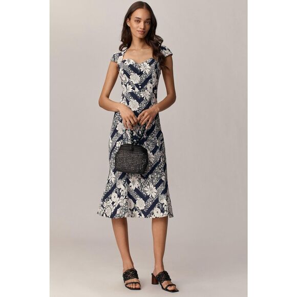 NewThe Cecily Fit & Flare Sweetheart Dress by Maeve: Magic Fabric Edition L